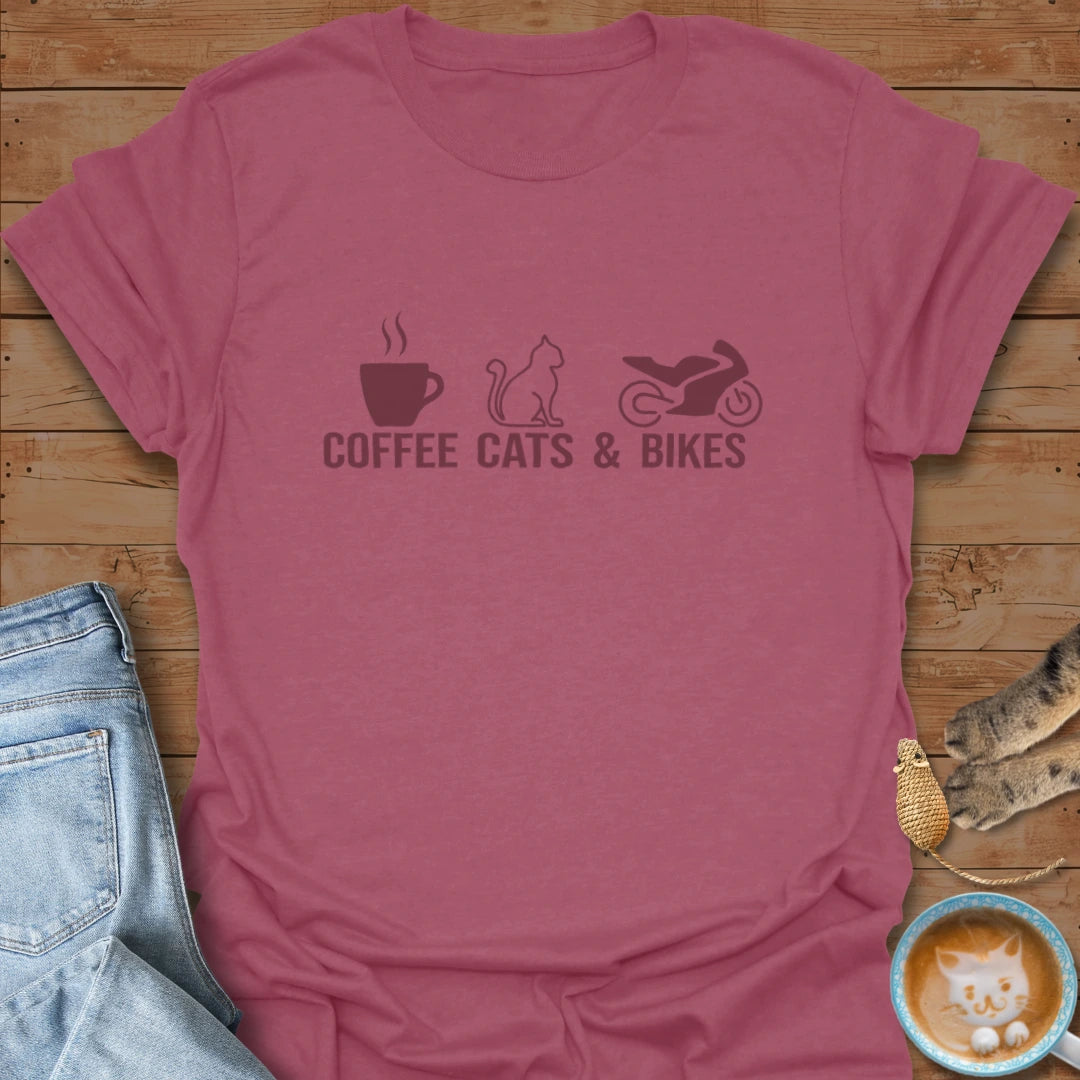 Coffee. Cats. Corners. T-Shirt