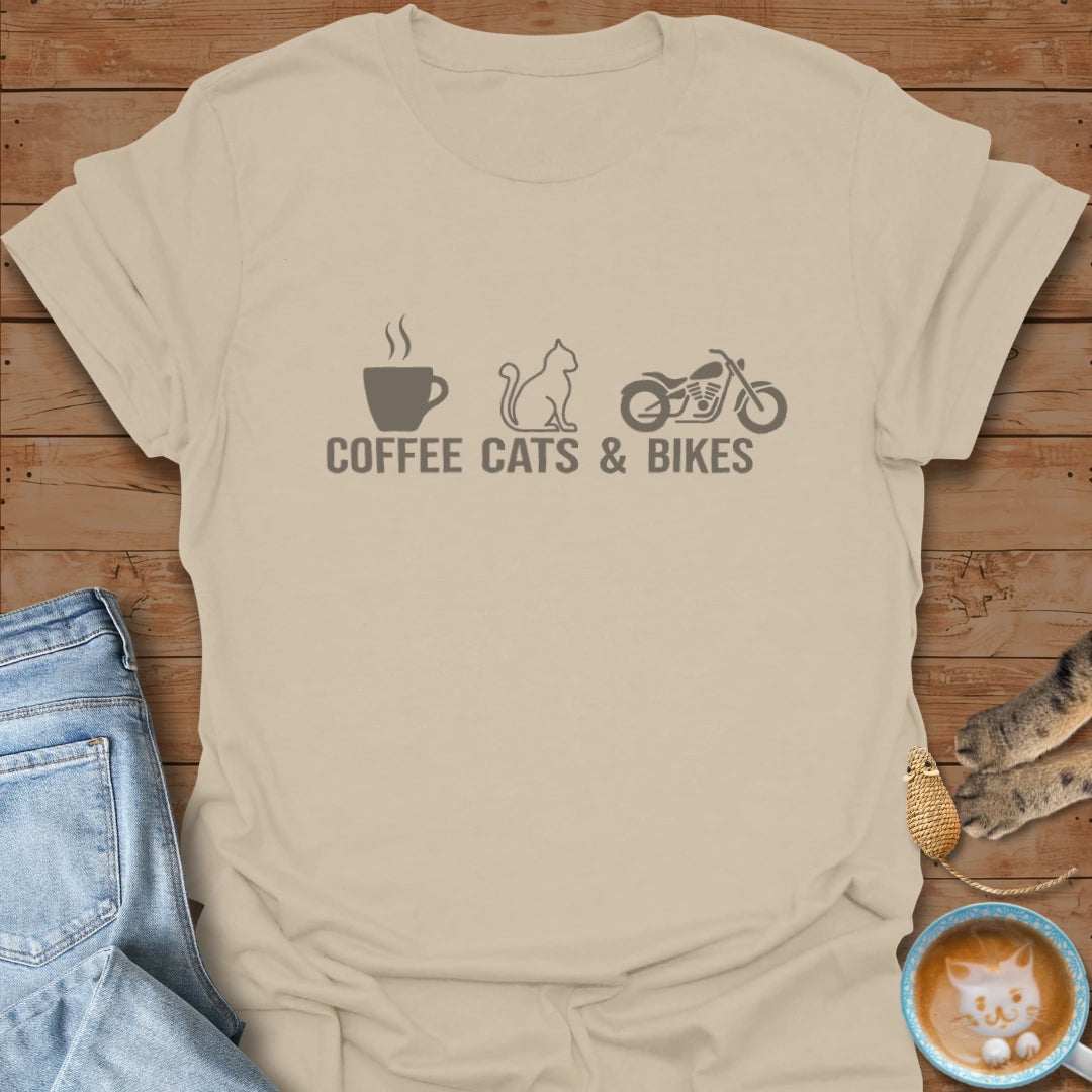 Coffee. Cats. Cruise. T-Shirt