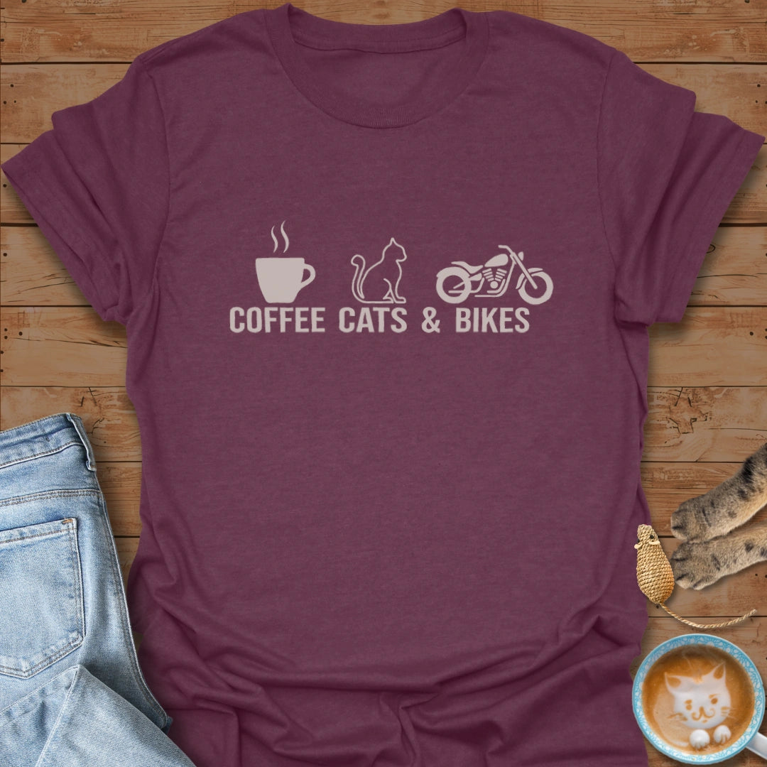 Coffee. Cats. Cruise. T-Shirt