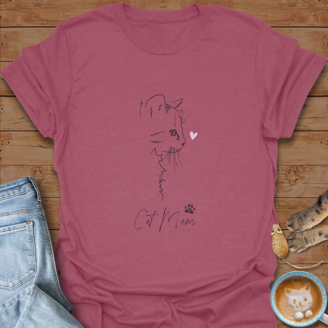 Doodle Cat Mom T-Shirt