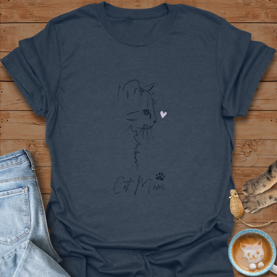 Doodle Cat Mom T-Shirt