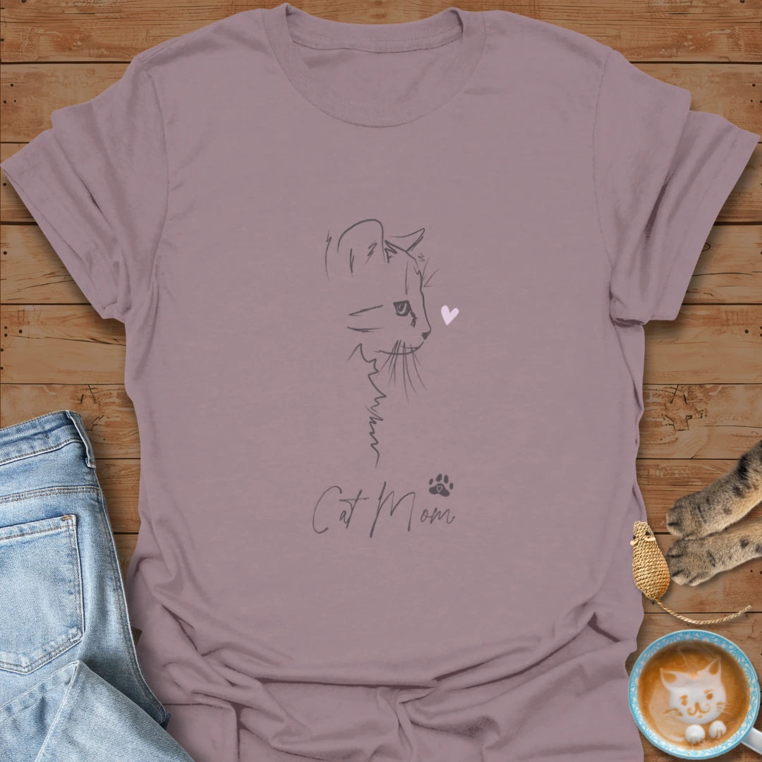 Doodle Cat Mom T-Shirt