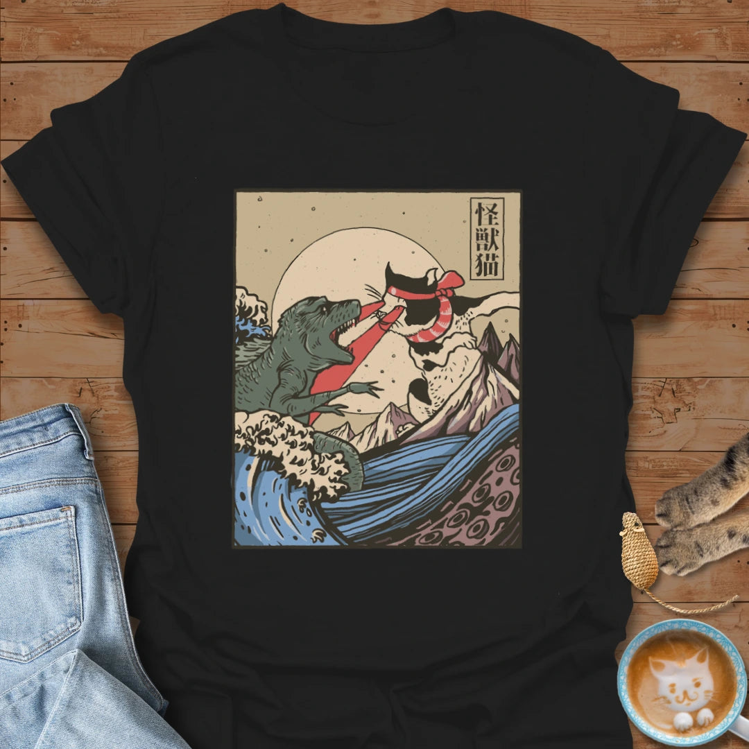 Kaiju vs Cat T-Shirt