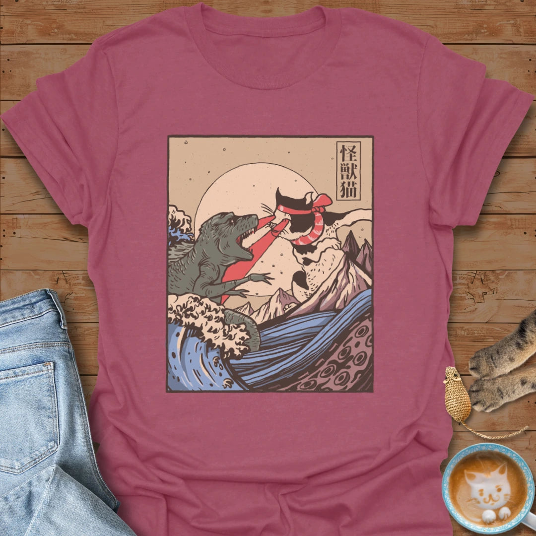 Kaiju vs Cat T-Shirt
