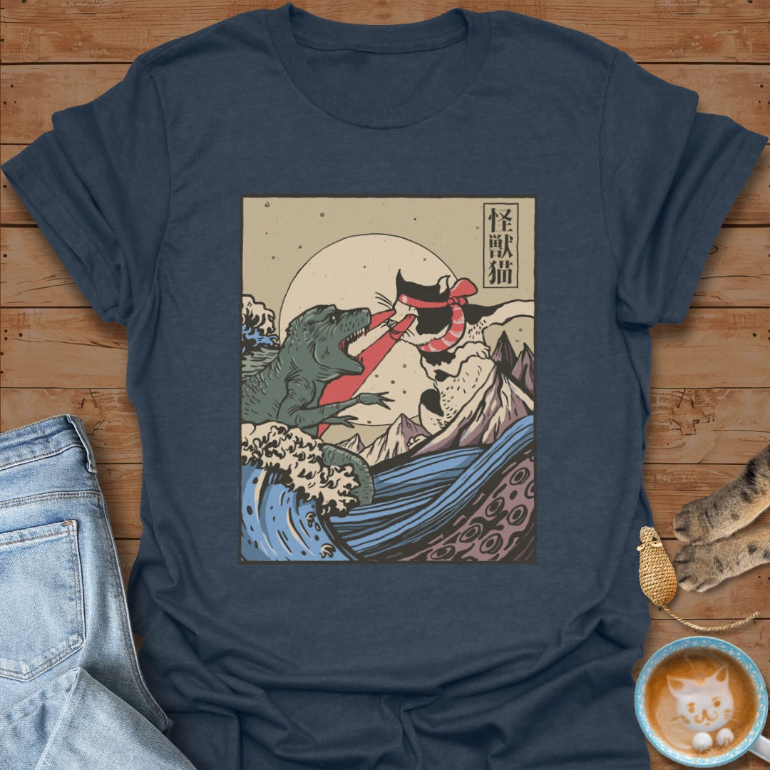 Kaiju vs Cat T-Shirt