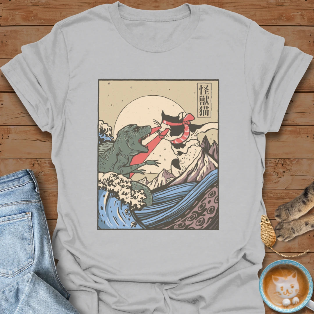 Kaiju vs Cat T-Shirt