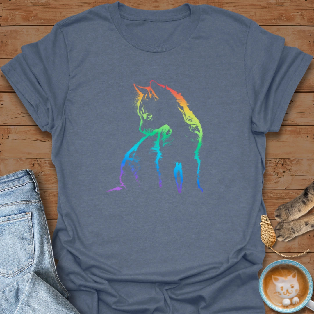 Rainbow Purrtrait T-Shirt