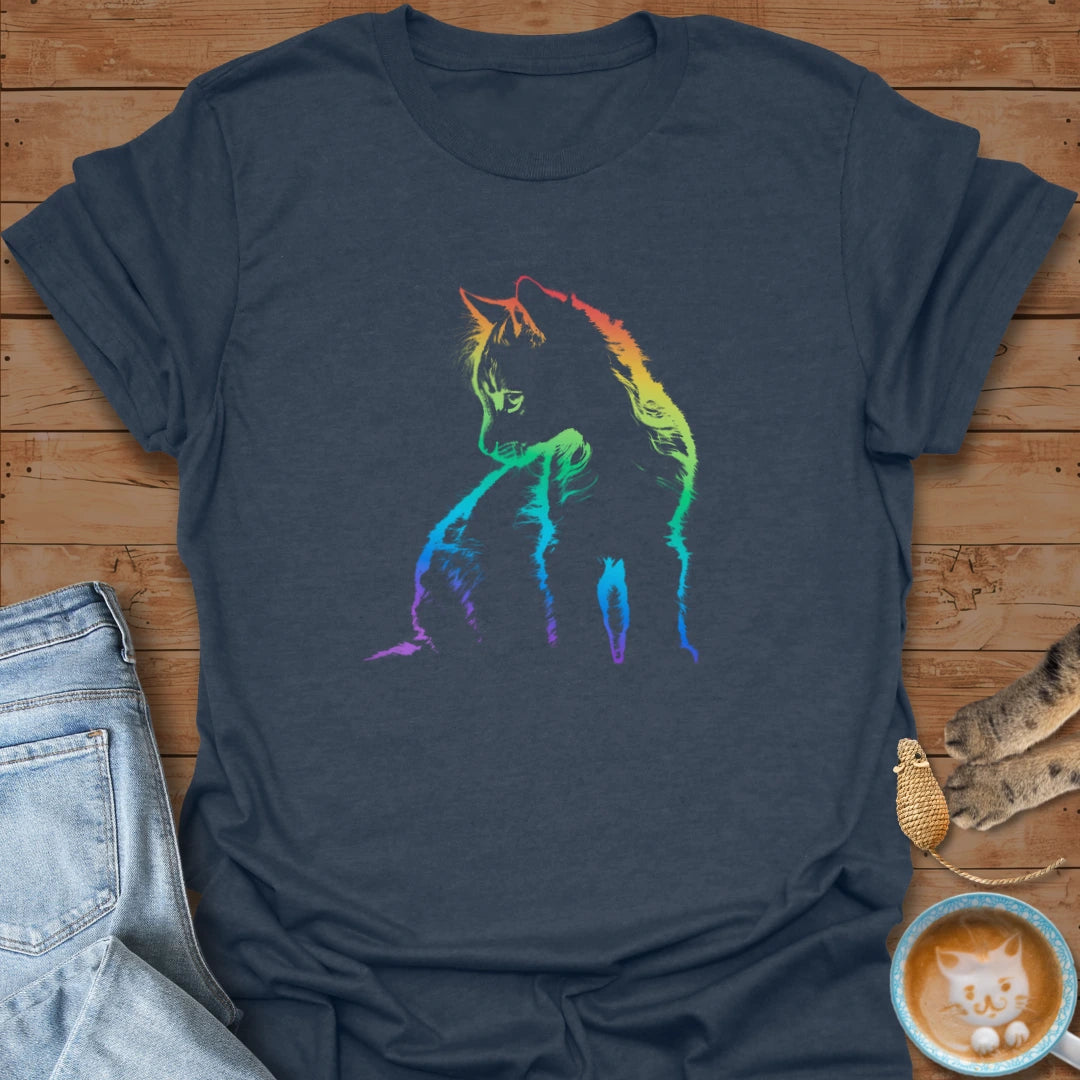 Rainbow Purrtrait T-Shirt