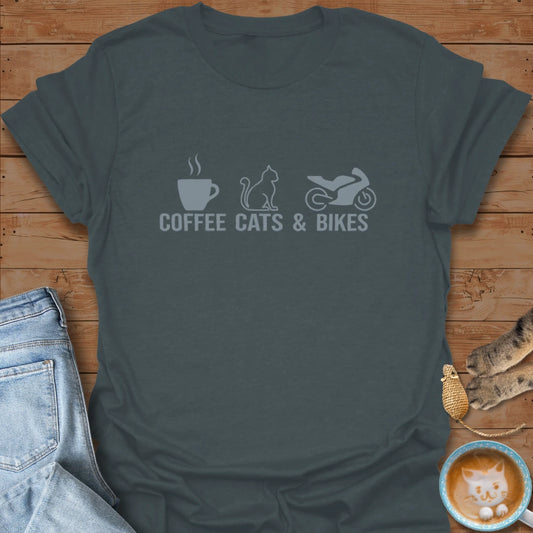 Coffee. Cats. Corners. T-Shirt