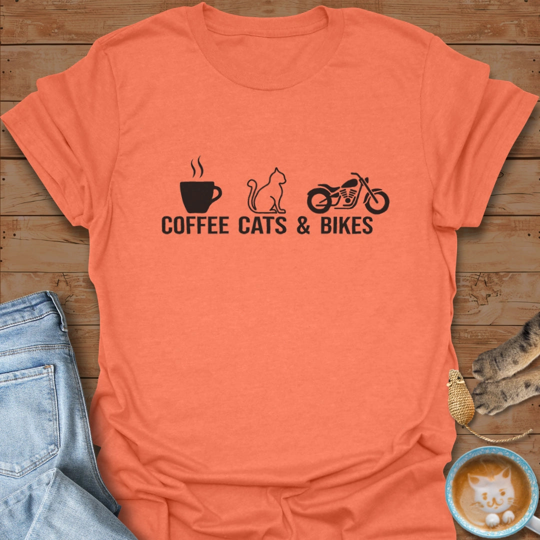 Coffee. Cats. Cruise. T-Shirt