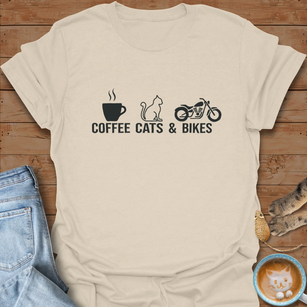 Coffee. Cats. Cruise. T-Shirt
