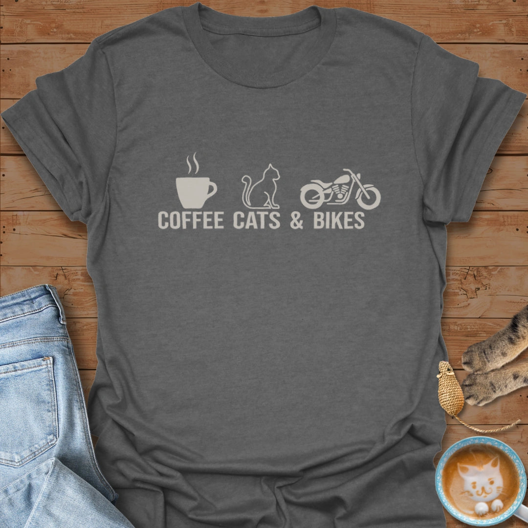 Coffee. Cats. Cruise. T-Shirt