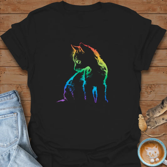 Rainbow Purrtrait T-Shirt