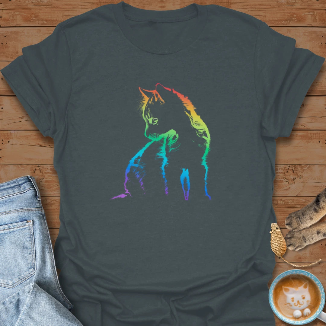 Rainbow Purrtrait T-Shirt
