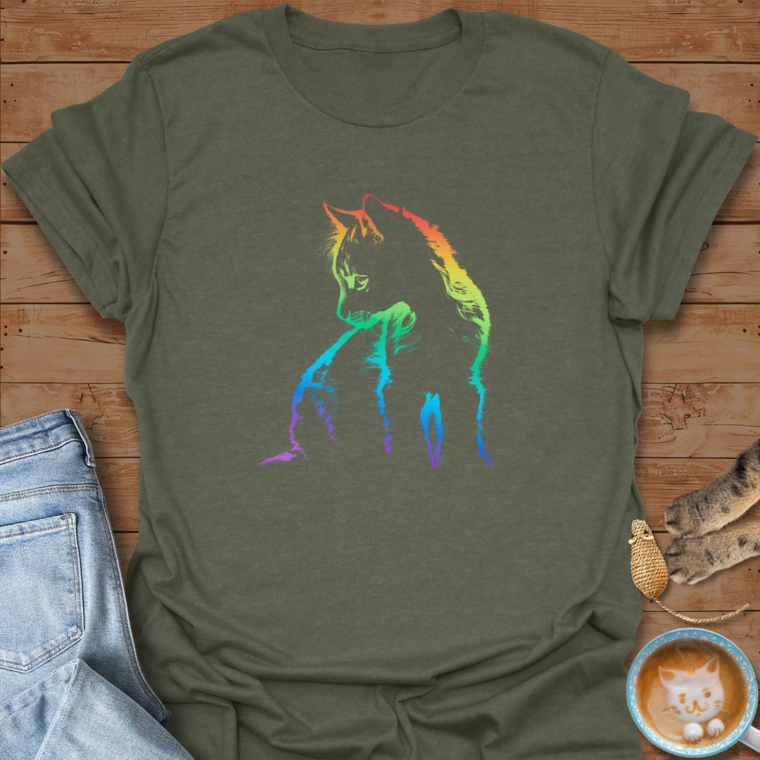 Rainbow Purrtrait T-Shirt