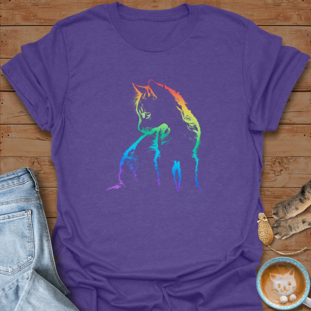Rainbow Purrtrait T-Shirt