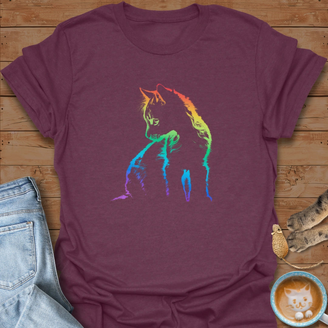 Rainbow Purrtrait T-Shirt
